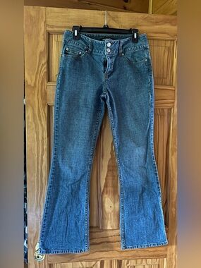 LONDONJEAN Medium Blue Flare Jeans - Classic Five-Pocket